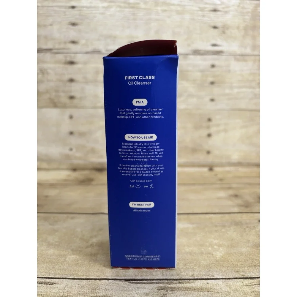BUBBLE First Class Oil Cleanser 4fl oz/120ml‎ FULL SIZE BOXED